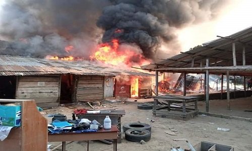 Fire Outbreak In Ogbete Main Market - Police Confirms No Casualty