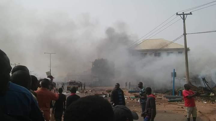 BREAKING: Gas Explosion Destroys Properties in Kaduna, Many Feared Dead