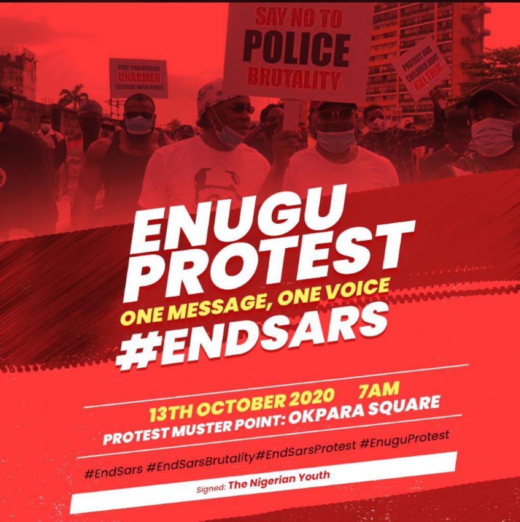 Enugu Gets Police Approval For #EndSARS Protest Tomorrow