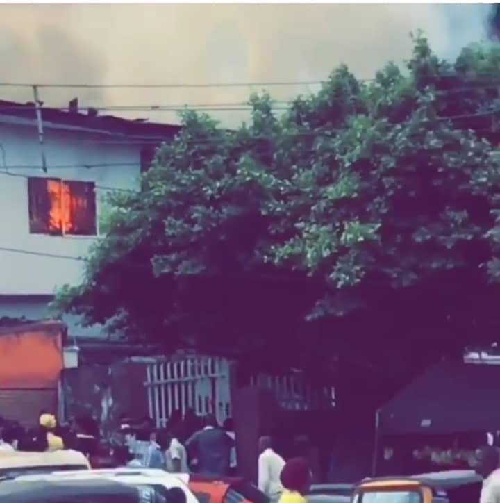 LAGOS: Ikeja Building on Fire [BREAKING]