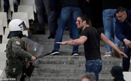 Fans Attack With Petrol Bomb During AEK Athens vs Ajax Match