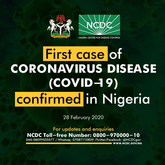 Nigeria Confirms 1st Case of Coronavirus in Lagos, FG Panics