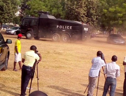 Anti Riot Police Vans Spotted In Abuja - #IstandwithNigeria