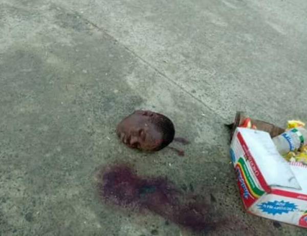 Young Man Beheaded & Dumped In a Gutter While His Head In a Dustbin