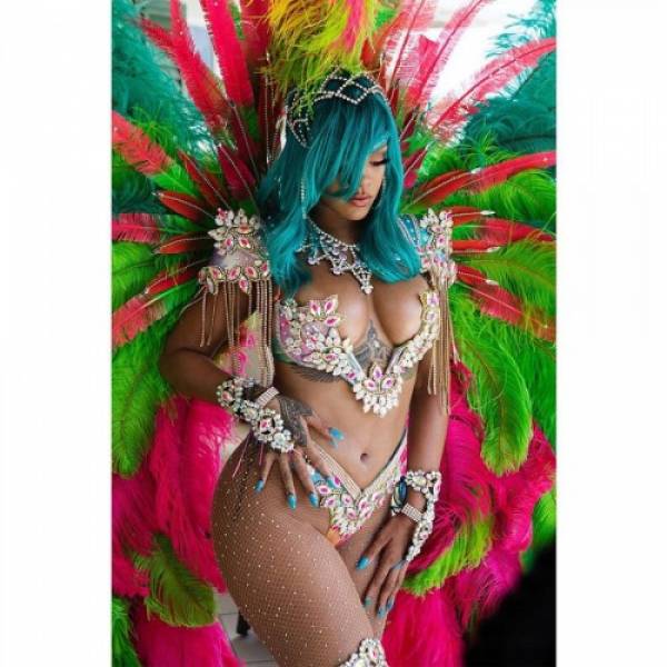 Rihanna's slays social media with her Crop Over costume