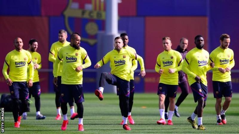 Barcelona Players Resumes Training Today