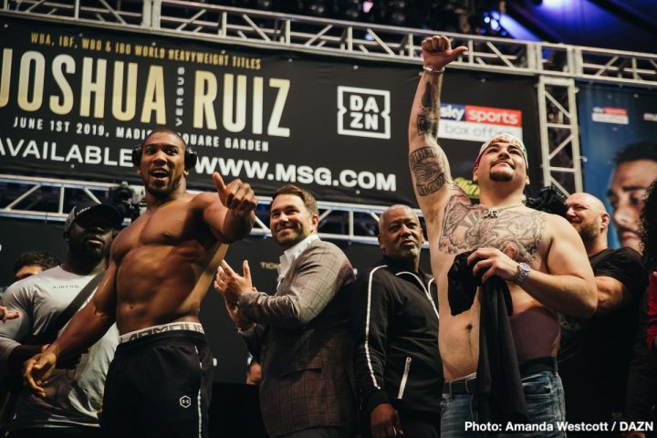 Andy Ruiz Mocked By Anthony Joshua's Fans Before Their Fight