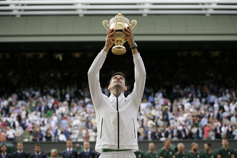 Djokovic Wins The Title After Defeating Federer In a Long Tight Game In Wimbledon