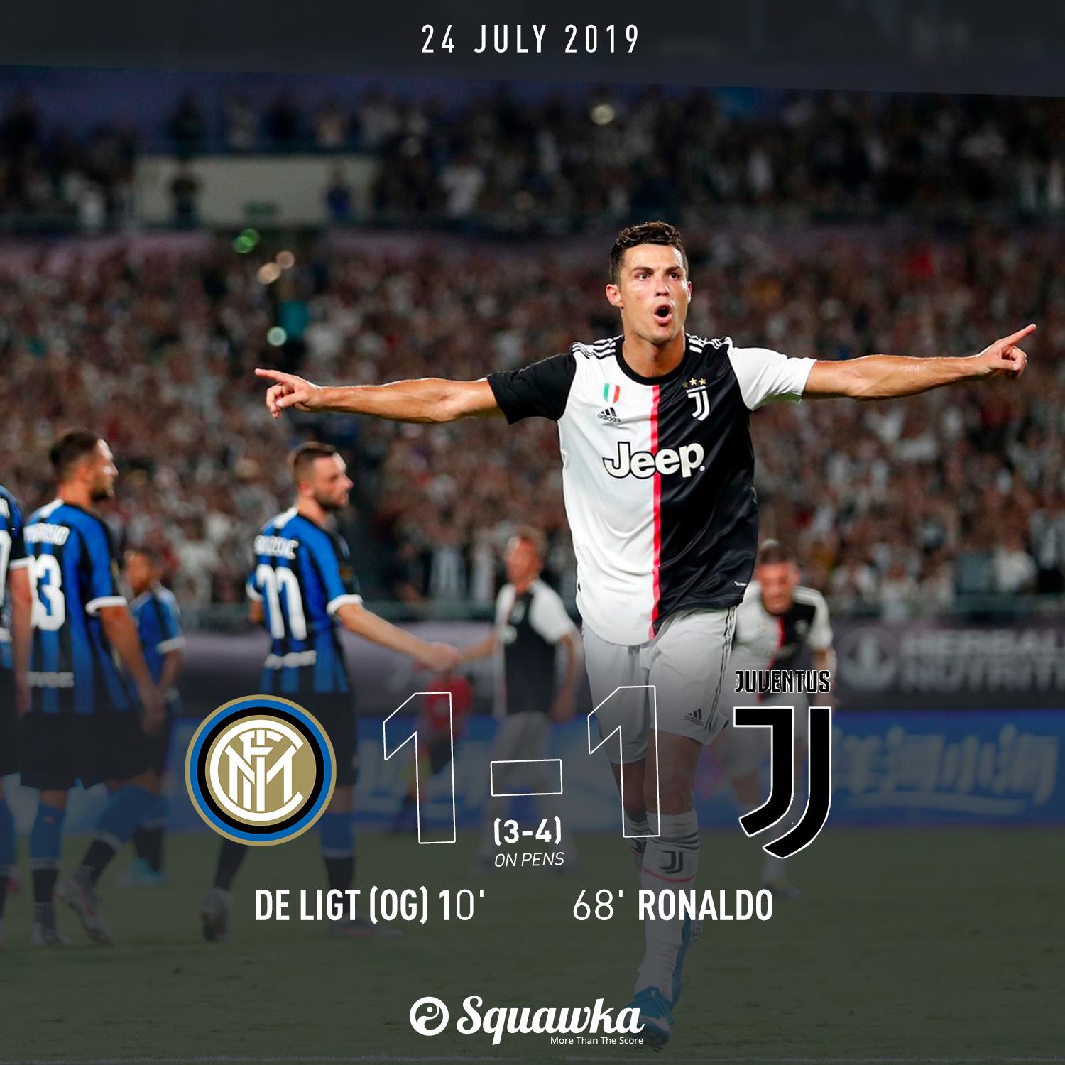 Juventus Wins Their First match With a Free Kick Goal From Cristiano Ronaldo