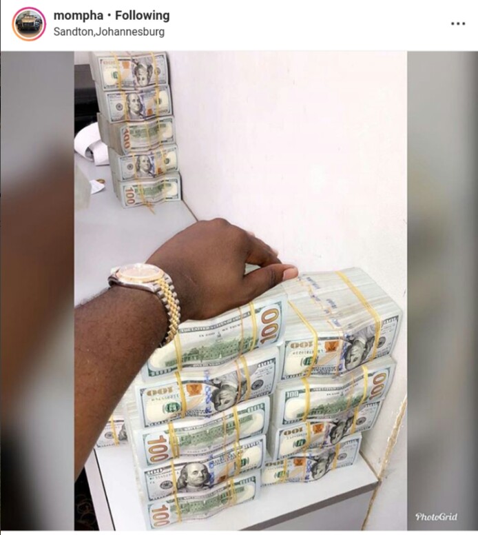 See who is tempting Instagram followers with lots of cash
