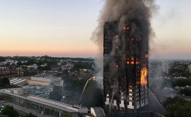 LONDON - Fire Engulfs Apartment Building, Dozens Injured or Dead
