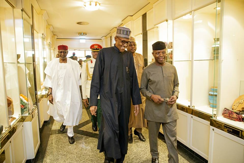 Osibanjo Rushes Back to Nigeria 1hour After Meeting With Buhari In London