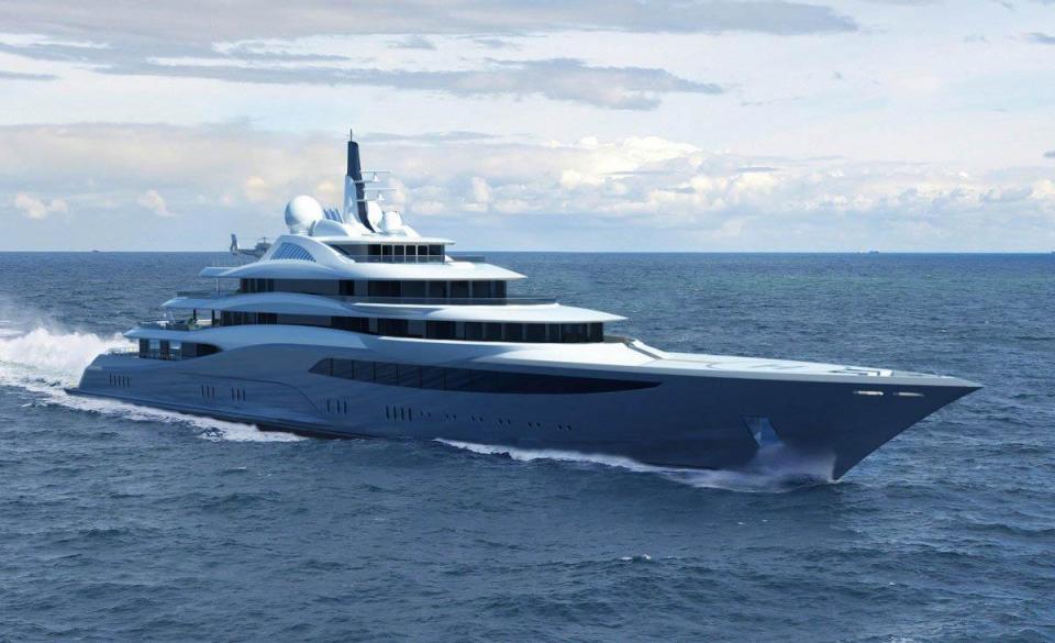 See the Inside of Luxury 160million Pounds Private Mega-yacht Complete with Glass Elevator and Outdoor Cinemas (Photos)