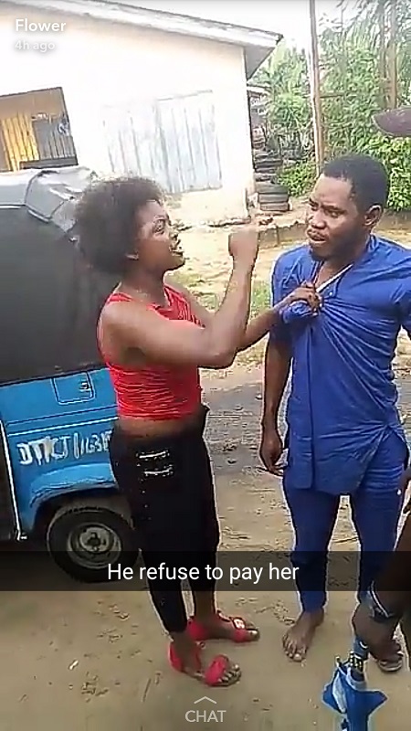 Nigerian Man Disgraced Publicly Over Failure to Pay Prostitute After 'Service Delivery' (Photos)