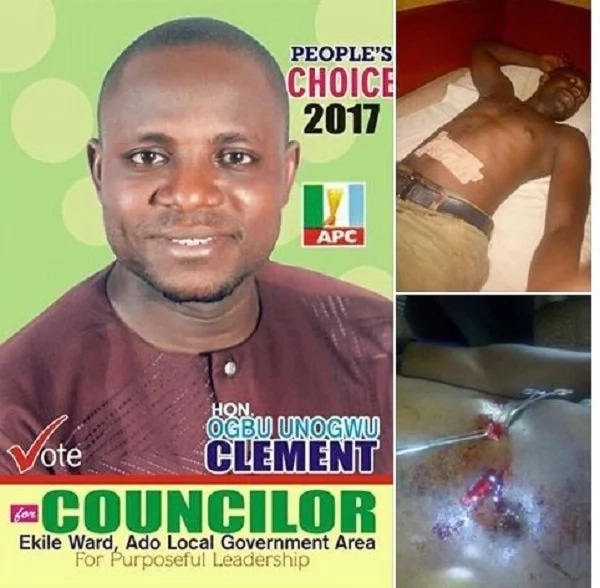Honorable Clement Ogbu shot by unknown gunmen [PHOTOS]