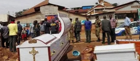 Angry Traders Dump 37 Coffins at Synagogue Church