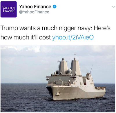 Yahoo Finance uses "N*gger" instead of "Bigger" and then apologised