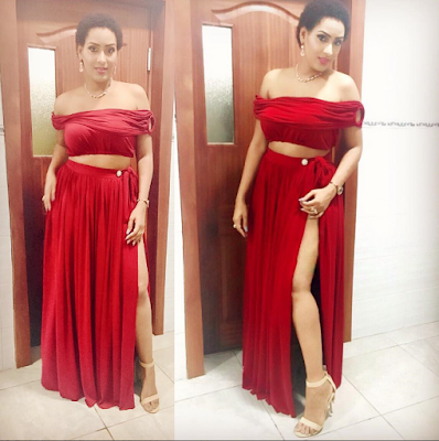 Juliet Ibrahim in red outfit, cute or not?