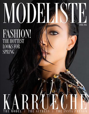 Karrueche Tran poses for a photoshoot for Modeliste magazine