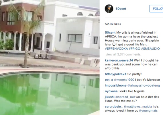 50 Cent denies ever owning a house in Africa