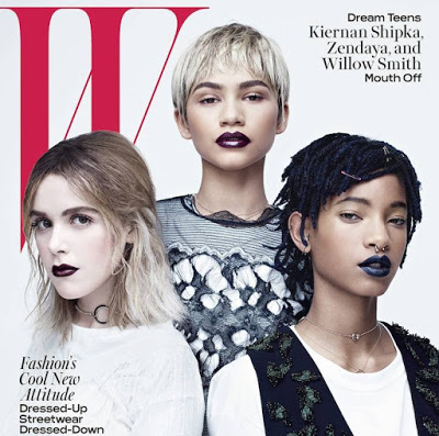 W magazine features Zendaya, Willow Smith and Kiernan Shipka on its cover