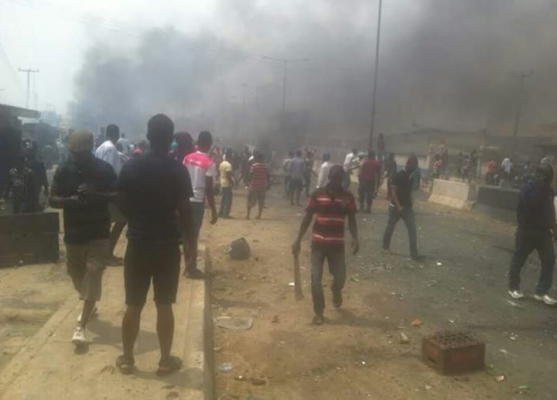 Photos: Ethnic Clash between Hausas and Yorubas in the Mile 12 area of Lagos state