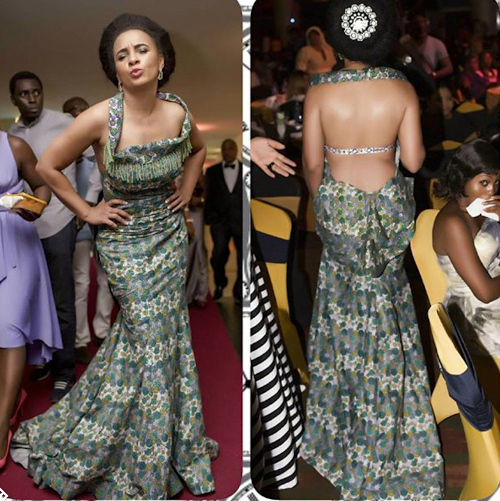 Ibinabo Fiberesima wore this lovely dress to a party