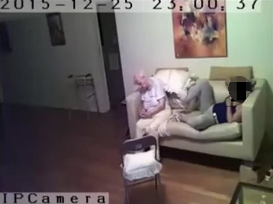 CAM Footage shows Nanny abusing an old woman with Alzheimer