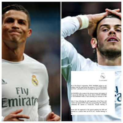 Leaked Documents proves that Cristiano Ronaldo was less expensive than Gareth Bale