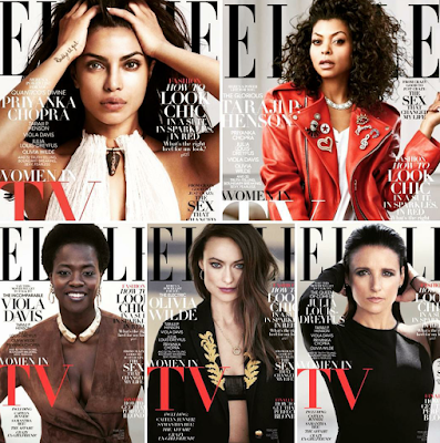 5 Women on the cover of Elle's magazine for February