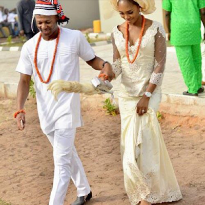 Super Eagles Kalu Uche & Wife Receive Chieftaincy Title