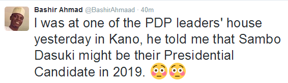 PDP planning to make Dasuki 2019 Presidential Candidate