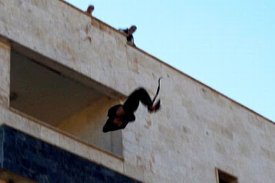 ISIS throws down a teenage boy off roof for being Gay