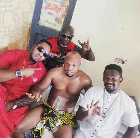 Nollywood Actor Charles Okocha who was hit by stray bullet is recovering