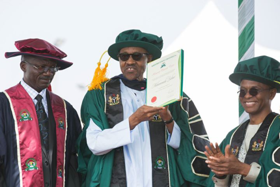 Congrats to Dr Muhammadu Buhari! Wrong title?