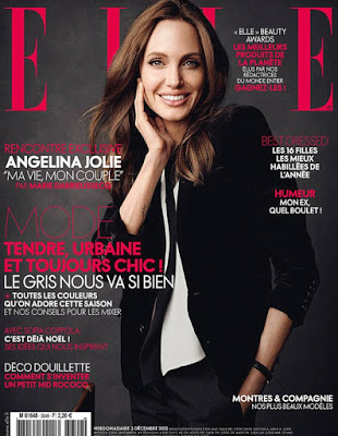 Angelina Jolie covers Elle France's December issue