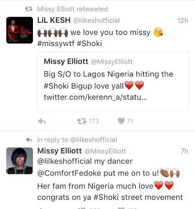 Missy Elliott shouts out to Lil Kesh