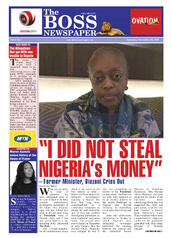 Diezani Alison-Madueke speaks to The Boss Magazine about relationship with former President
