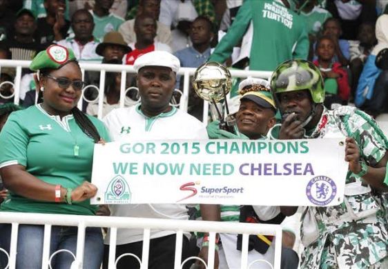 Gor Mahia fans invite Chelsea after winning Kenyan Premier League