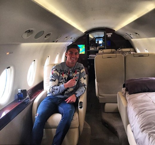 Cristiano Ronaldo flies home in a Private Jet ahead of European Championship qualifiers