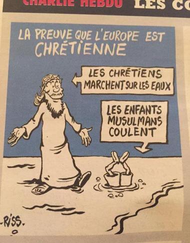 Charlie Hebdo compares Muslims and Europeans in new cover