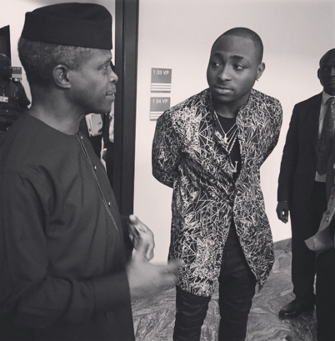 Davido meets the Nigerian VP