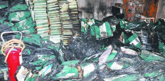 INEC office burns in Abia State of Nigeria