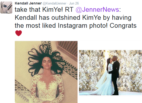 Kendall Jenner's Instagram picture is officially the most liked