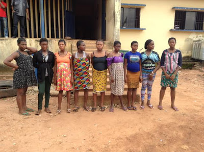 Police rescues 9 girls from a baby factory in 9th mile Enugu Nigeria