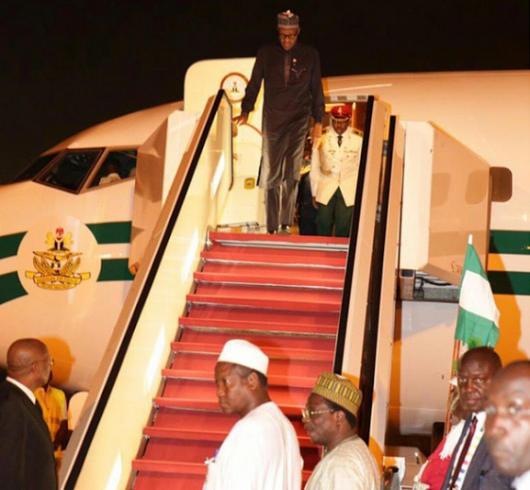 Buhari returns to Nigeria from Germany