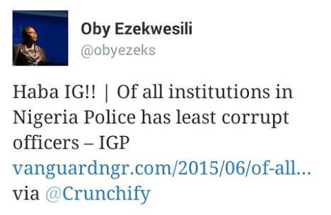 Oby Ezekwesili reacts to the IG of Police's claim