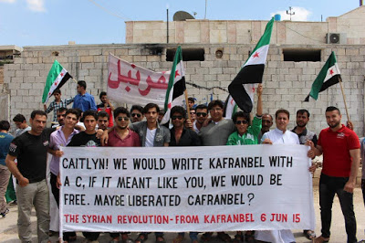 Syrian Rebels of Kafranbel are fans of Caitlyn