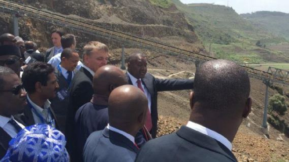 Africa's Richest unveils his Cement plant in Ethiopia