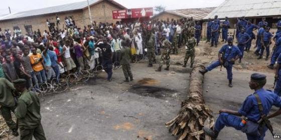Burundi's President plays football while his country burns